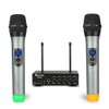 FIFINE UHF Dual Channel Wireless Handheld Microphone, Easy-to-use Karaoke Wireless