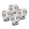 4PCS 3" Lap Joint Band Clamps,Exhaust Muffler Clamp, Exhaust Pipe