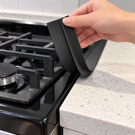 2 pack Silicone Stove Gap Cover for Kitchen Countertops – 63cm T-Shaped Strip for Cleaner Cooking Spaces and Everyday Spill Protection