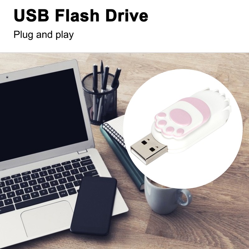 USB Flash Drive Cat Paw Shape Portable U Disk Large