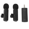 Wireless Lavalier Microphone Portable Noise Cancelling Professional Lapel Mic for