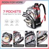Cool Luminous Clear Backpack for Boys with Lunch Box &