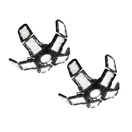 ANYPOWK LED Garage Lights - 18000 Lumen 6500K Daylight 180W, Five Leaf Led Garage Ceiling Lights, Pack of 2