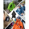 SaphiRose Hooded Rain Poncho Waterproof Raincoat Jacket for Men Women