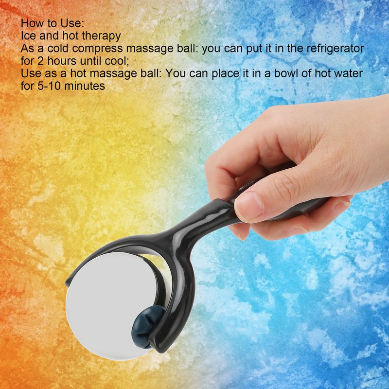 Roller Massage Ball Stainless Steel Physical Therapy Muscle Recovery Massage