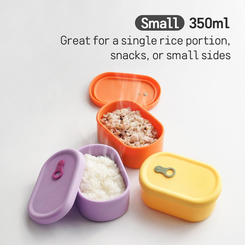 Premium Korean-Made Silicone Airtight Food Container with Steam Vent –