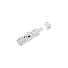 Carlisle Brass - 102mm (4") Heavy Duty Sliding Surface Door Lock Bolt for Internal Latch Doors and External Doors and Windows (Polished Chrome)