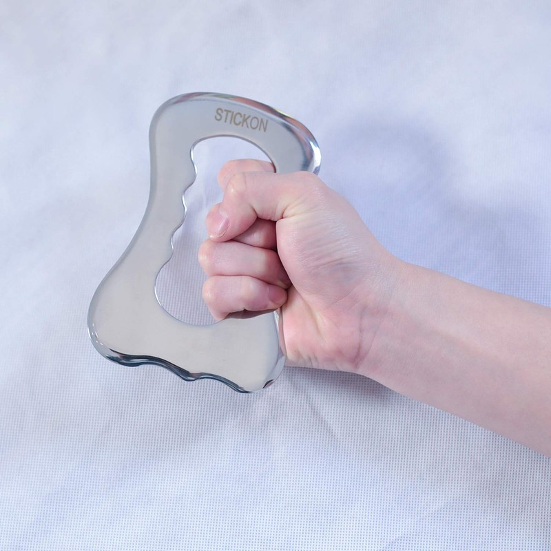 Tansozer Gua Sha Scraper Stainless Steel Fascia Tool Spa Acupuncture