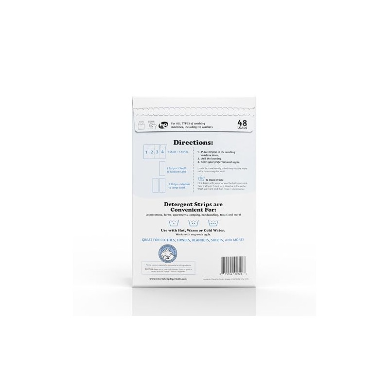 Smart Sheep - Laundry Strips - Laundry Detergent Strips -