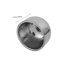 TOVINANNA Stainless Steel Shaving Soap Bowl with Double Layer Design Versatile Grooming Tool for Shaving Soaps Brushes and Facial Compact Travel Easy to Clean