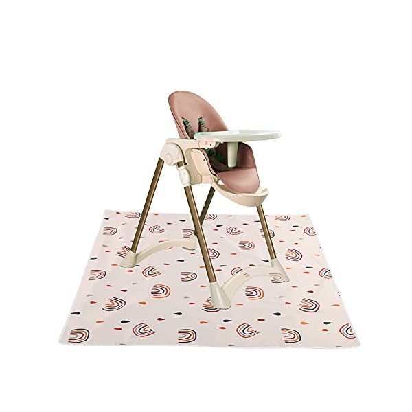 Baby Splat Floor Mat for Under High Chair, Waterproof Anti-Slip