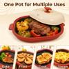 AHJ Microwave Grill Pan with Lid, Microwave Cooker Multi-Use for