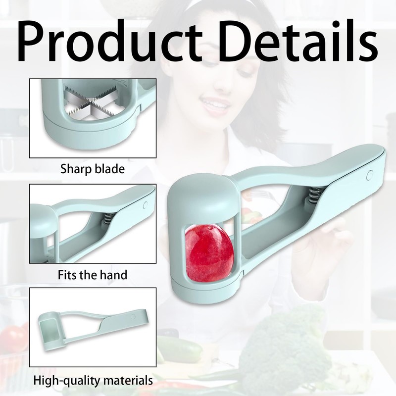 1PCS Grape Cutter,Multi Grape Quarter Cutter Tool,Stainless Steel Blades Quarter
