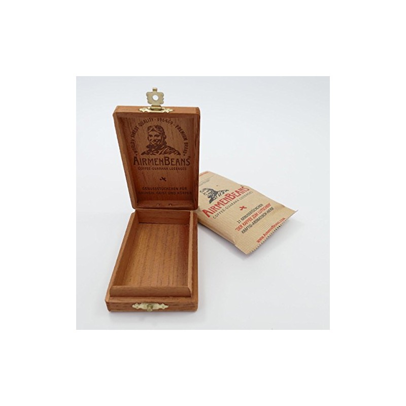 AirmenBeans Cedar Wooden Box and 1 Pack AirmenBeans