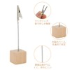 CAPASTEC Memo Clip Memo Holder Memo Stand Wood Card Holder