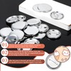 200 Sets Blank Button Making Supplies 37mm/ 1.46 inch Metal