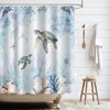 APROPHIC Shower Curtain Blue Summer Ocean 180 x 180 cm,