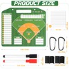 HIGHRAZON Magnetic Baseball Coach Clipboard, Dry Erase Lineup Board, Premium