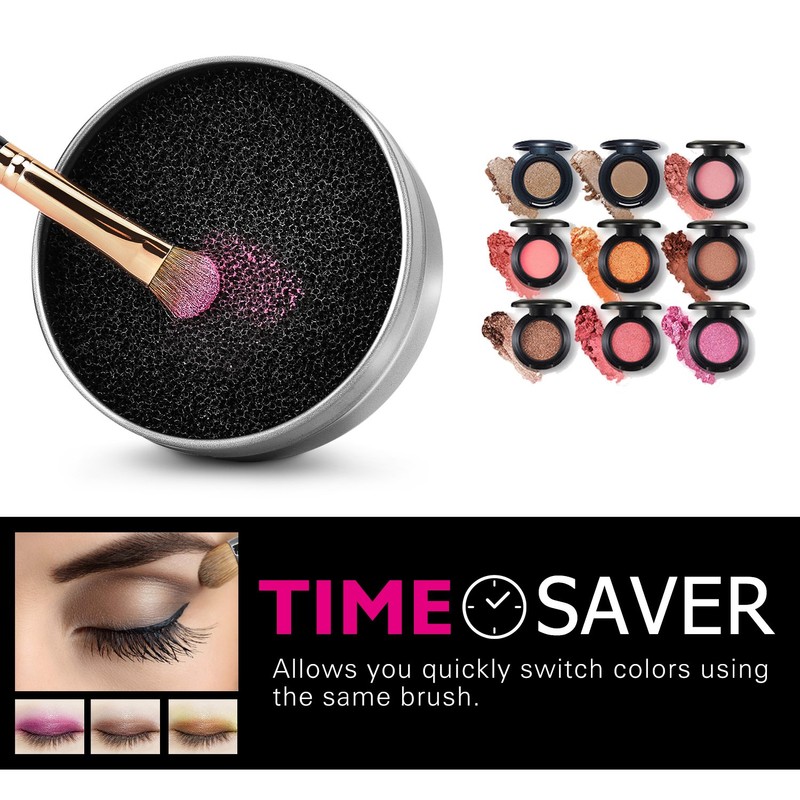 Luxspire Makeup Brush Cleaner Quick Wash Sponge Remover Color From
