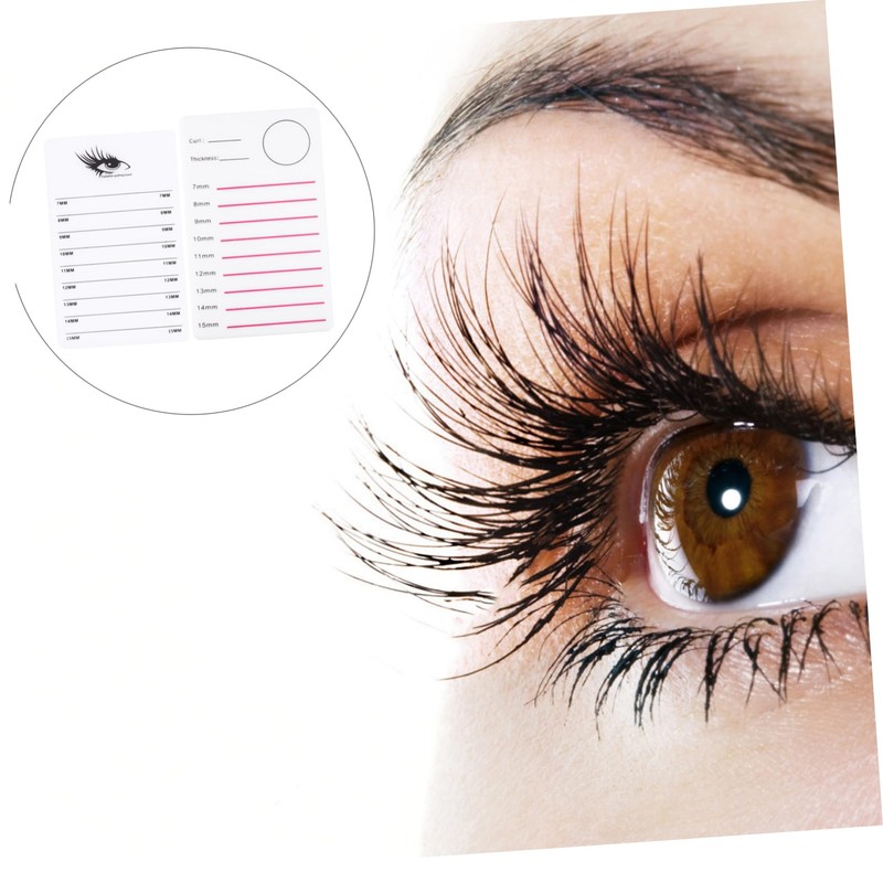 Baluue 2pcs Lash Extension Pallet Professional Eyelash Display Plates for