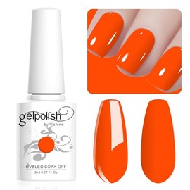 Vishine Fluorescent Orange Gel Nail Polish 8ml UV LED Gel Nail Art DIY Manicure for Girls Women #061
