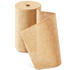 HEETA Jute Table Runner Roll 20 cm x 10 m, Eco Jute Table Runner Made of Natural Jute Fabric - Natural Pen for Wedding, Farmhouse Party, Communion, Rustic Table Decoration