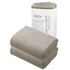 CBJAPAN Carari Day Bath Towel, 5x Water Absorbency Microfiber, Gray,