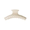 Emma Lily Cream Acetate Curve Hair Claw Clip with Pearl