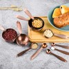 Copper measuring cups and spoons set,Includes 5 Copper Measuring Cups