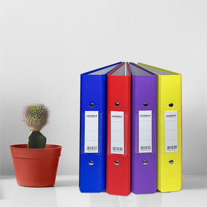 A5 Small Yellow Paper Over Board Ring Binder by Janrax