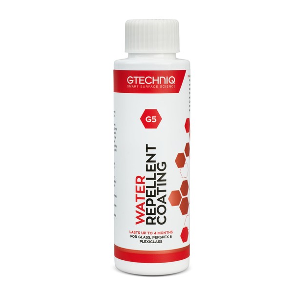 Gtechniq G5 Water Repellent Coating for Glass and Perspex 100ml