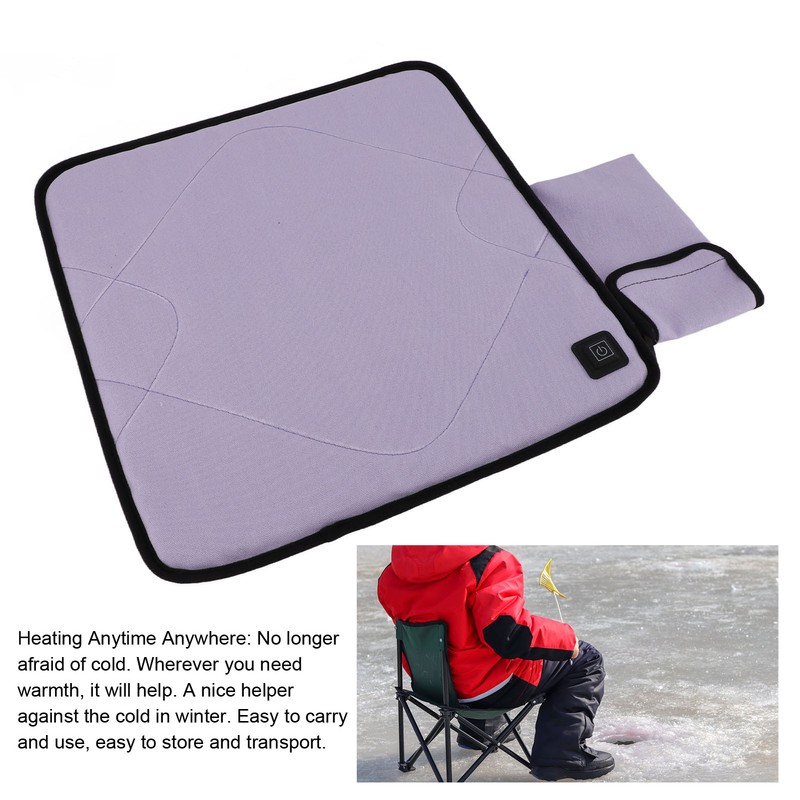 USB Heated Seat Cushion Adjustable Lightweight Heated Stadium Cushion for