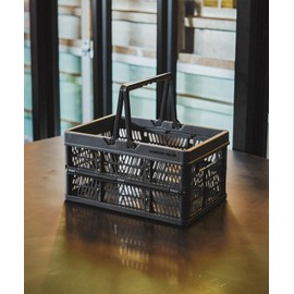 GORDON MILLER Collapsible Handle Container Cargo Basket Small Dark Gray 32112