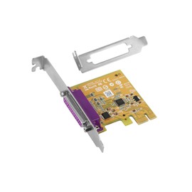 XRIKUI PCIe to Parallel Port Card, 1-Port LPT Adapter with Native Controller, Supports ECP/EPP/SPP/BPP, Compatible with Windows/Linux/DOS