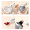 Metal Nails Nail Brushes, 2 Pieces Nail Art Brushes, Dual-Ended