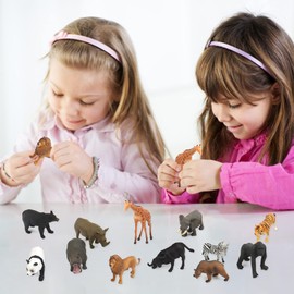 Farm Animal Flash Cards,12 Sets of Animal Figures for Toddlers Homeschool Preschool Science Educational Matching Game for Toddler Kids Zoo Montessori Animals Toys