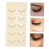 FRCOLOR 5 Pairs Eyelash Practice Hair Lash Supplies Lash Extension