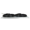 Wangtney Full Aluminum Shroud+2X12'' Slim Fan+Thermostat Relay Kit Compatible with