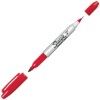 Sharpie Twin Tip Permanent Markers Red Pack Of 8 Quick