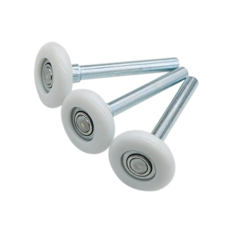 2 Packs 1.8" Nylon Garage Door Roller 4" Stem, Quiet