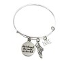 10K Running Gift Adjustable Bangle Charm Bracelet Jewelry She Believed