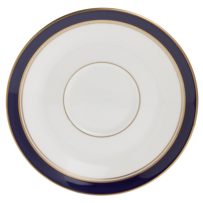 Royal Worcester Howard Cobalt Teacup 8 Ounce And Saucer 5-3/4