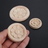MUXSAM 10Pcs Wood Carved Applique Corner Onlay Central Flower Frame