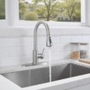 HOTIS Kitchen Faucet with Pull Down Sprayer, Brushed Nickel Stainless