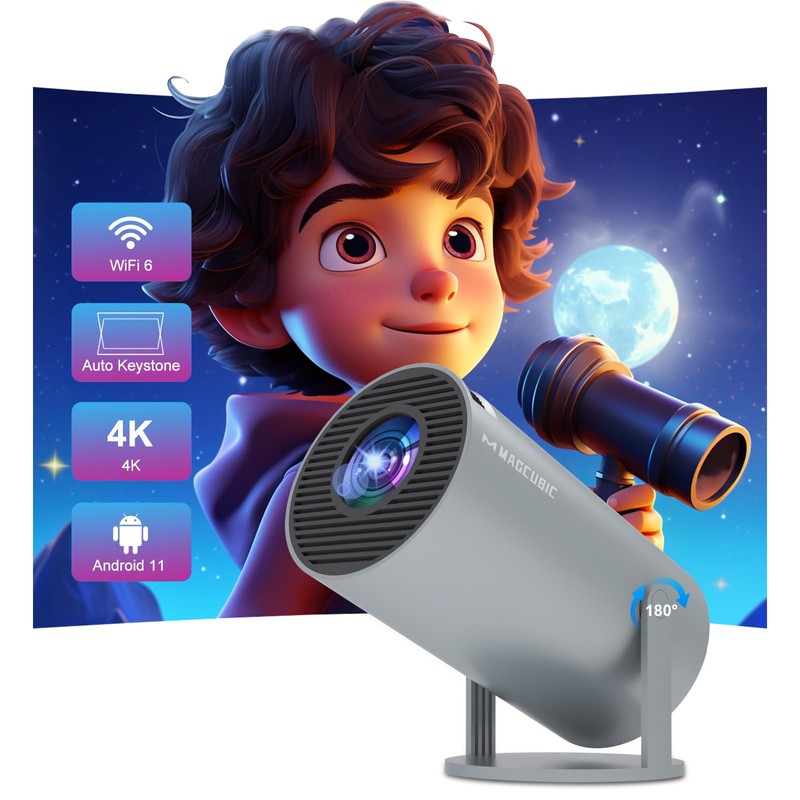 Magcubic HY300 PRO Portable Projector 4K Android 11 Dual Wifi6