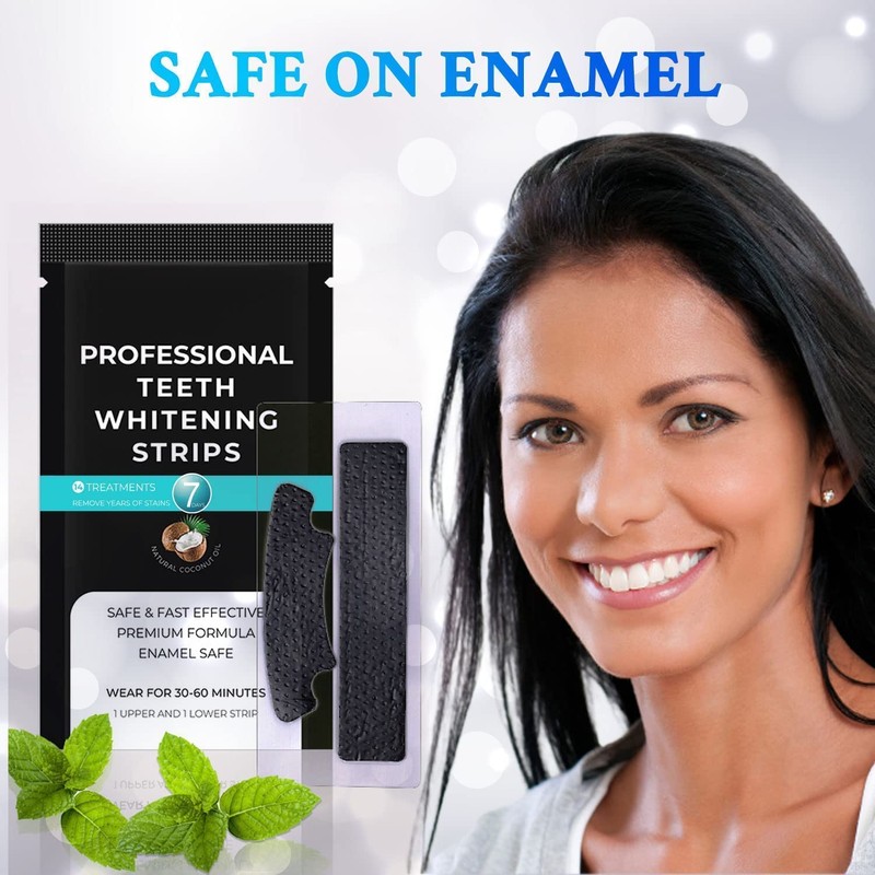 Waving Palms Teeth Whitening Strips, Whitening Strips, 28 Non-Sensitive Whitening