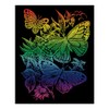 (Butterflies) - Engraving Art & Scraper Tool Rainbow FOIL Butterflies