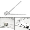 Nortools Stainless Steel Angle Protractor -180° Two Arm Ruler Adjustable