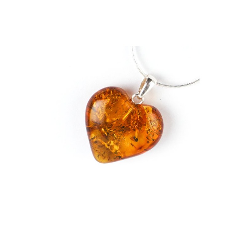 MyBernstein Amber and Silver Heart (Amber Jewellery 10141), Silver amber