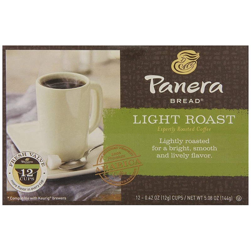 Panera Bread Coffee, Light Roast, 12 Count